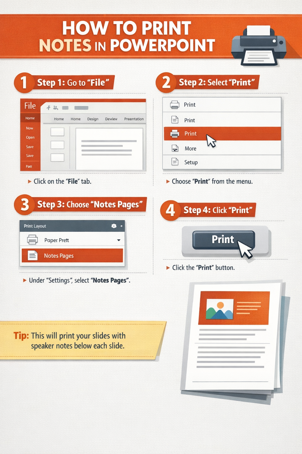 How Do You Print Notes In Powerpoint
