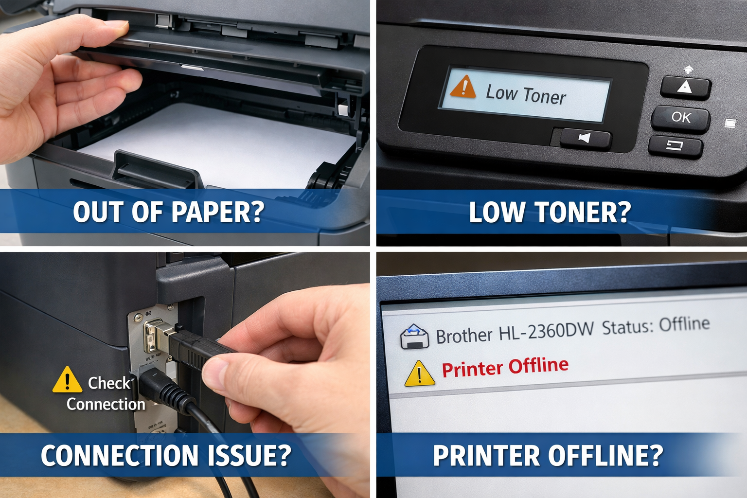 why is my brother printer not printing