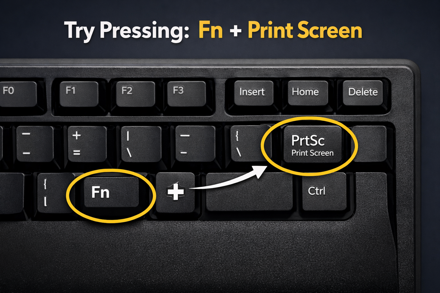 why is my print screen not working