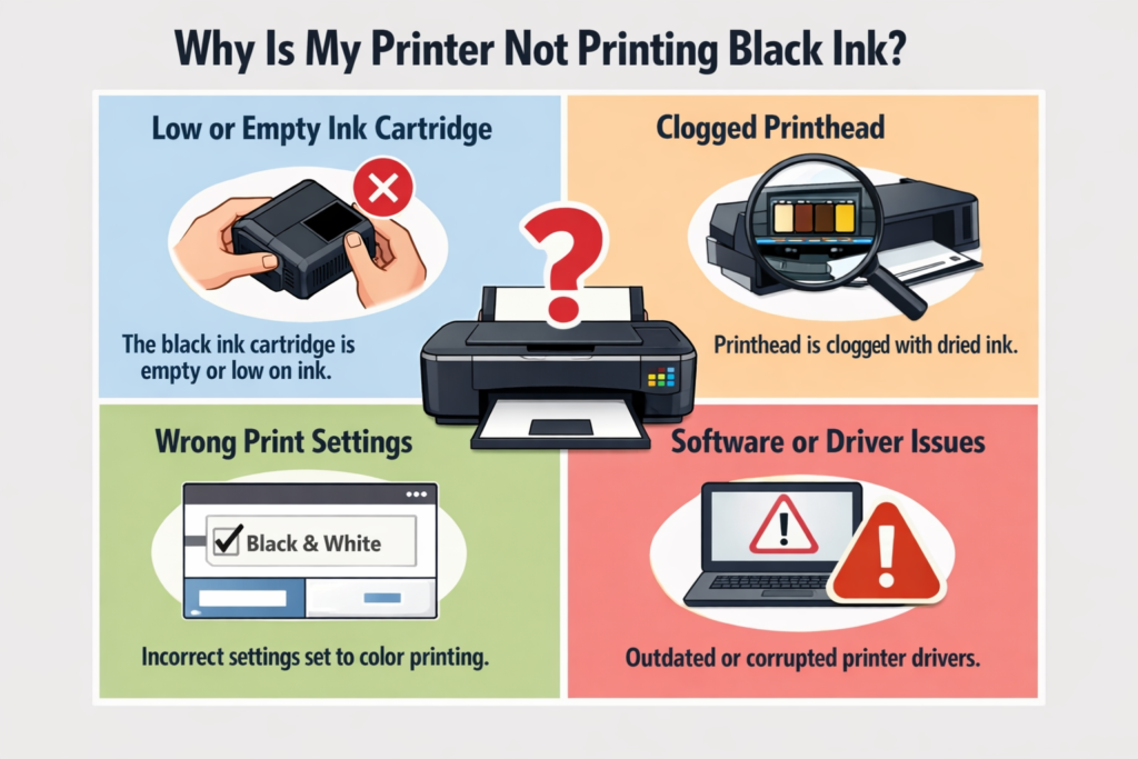 why is my printer not printing 