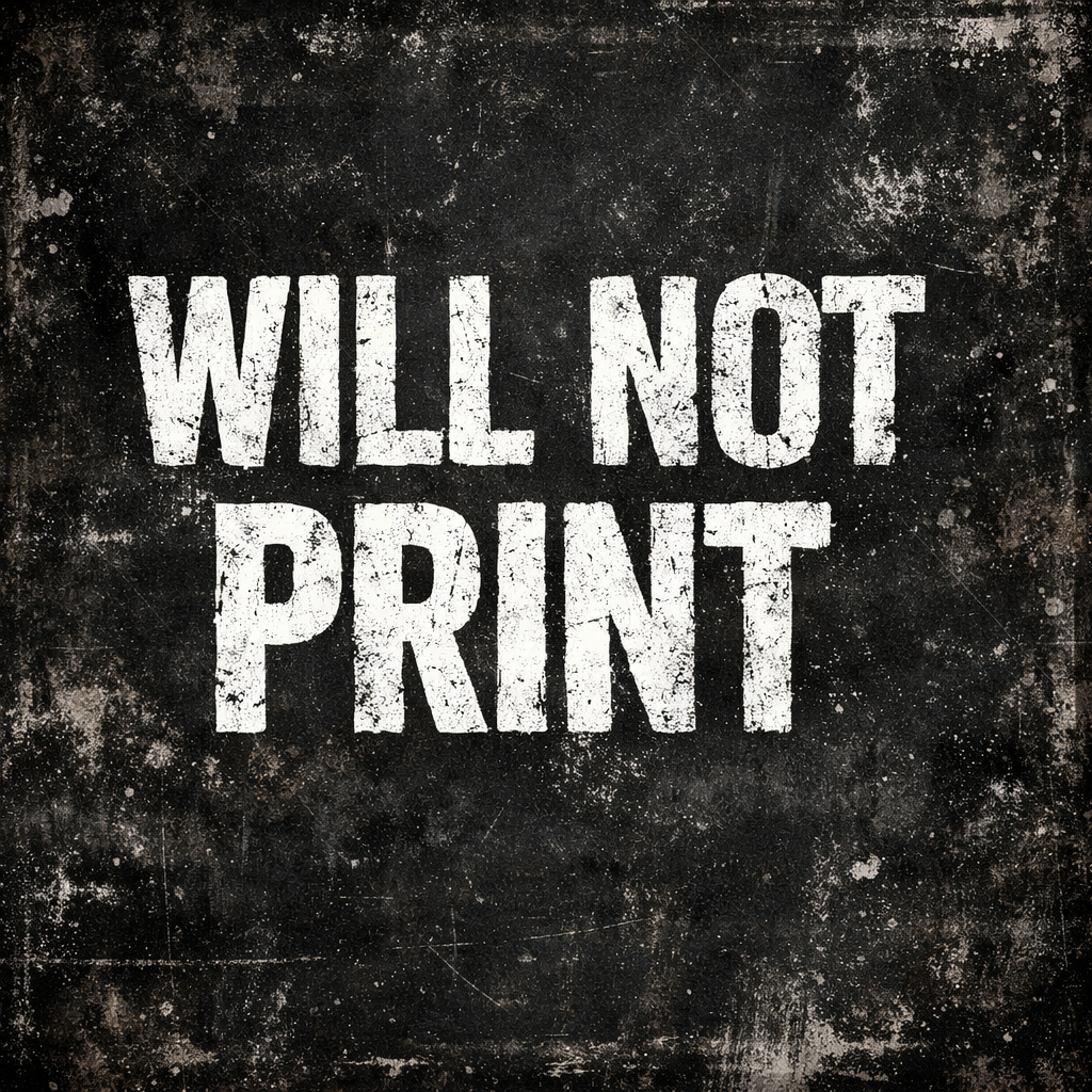 Will Not Print