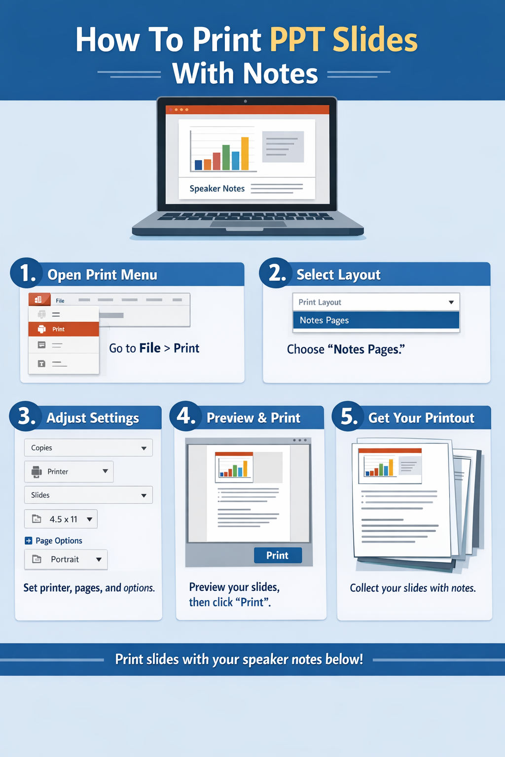 How To Print Ppt Slides With Notes